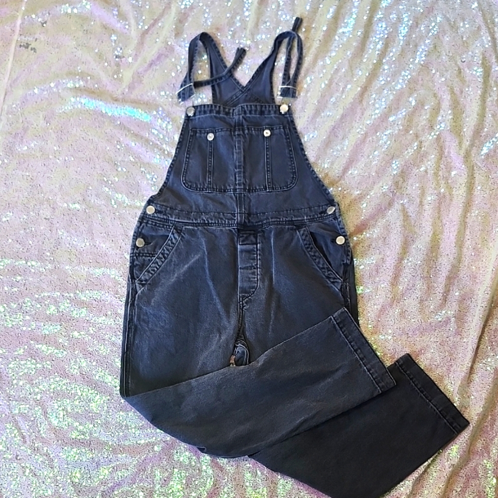 We The Free Women's Black Denim Overalls SIZE 26!